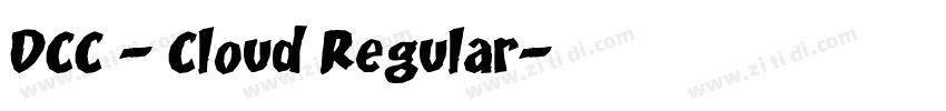 DCC - Cloud Regular字体转换